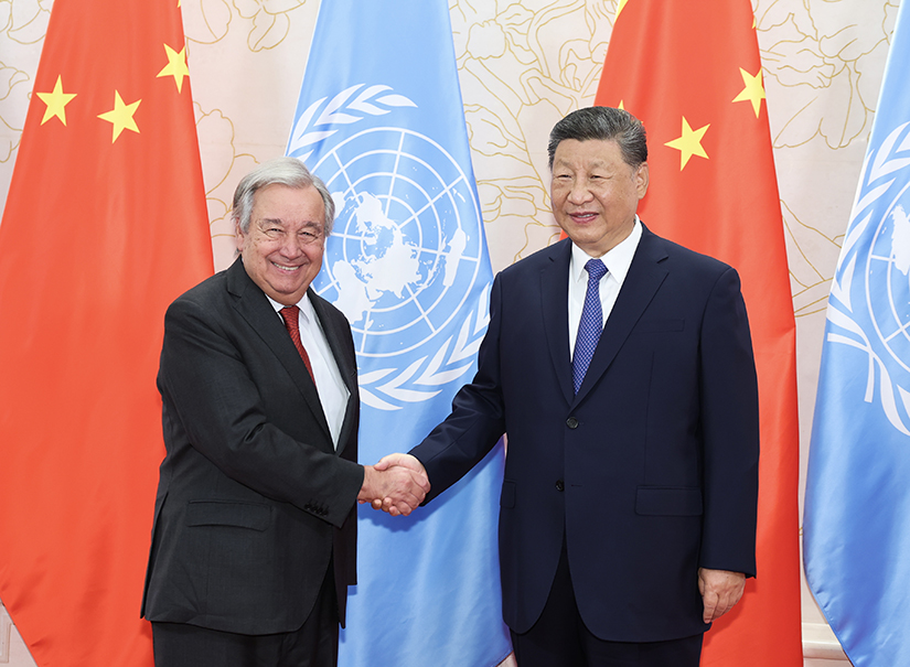 習(xí)近平會見聯(lián)合國秘書長古特雷斯