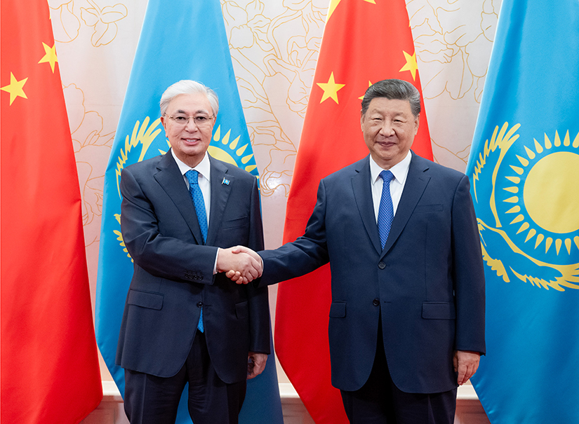 習(xí)近平會見哈薩克斯坦總統(tǒng)托卡耶夫